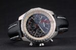 Breitling replica chrono acciaio navitimer black dial orologio replica copia imitazione 4us141 - immagine 6