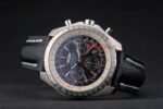 Breitling replica chrono acciaio navitimer black dial orologio replica copia imitazione 4us141 - immagine 5