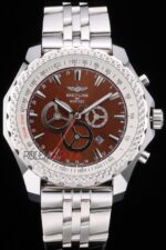 Breitling replica chrono acciaio navitimer orologio replica copia imitazione 4us142 - immagine 3