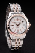 Breitling replica white dial acciaio rose gold orologio replica copia imitazione 4us143 - immagine 3