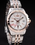 Breitling replica white dial acciaio rose gold orologio replica copia imitazione 4us143