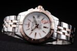 Breitling replica white dial acciaio rose gold orologio replica copia imitazione 4us143 - immagine 4