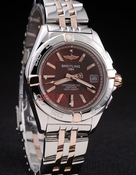 virtuemart_product_1025rolex-replica-orologi-copia-imitazione-rolex-omega Breitling replica brown dial acciaio rose gold orologio replica copia imitazione 4us144 - immagine 1