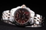 Breitling replica brown dial acciaio rose gold orologio replica copia imitazione 4us144 - immagine 5