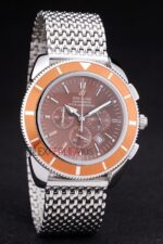 Breitling replica chrono acciaio orologio replica copia imitazione 4us147 - immagine 4