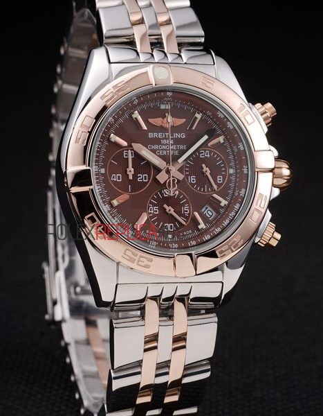 virtuemart_product_1116rolex-replica-orologi-copia-imitazione-rolex-omega Breitling replica chrono acciaio rose gold brown orologio replica copia imitazione 4us151 - immagine 1