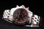 Breitling replica chrono acciaio rose gold brown orologio replica copia imitazione 4us151 - immagine 5