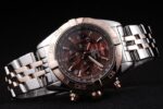 Breitling replica chrono acciaio rose gold brown orologio replica copia imitazione 4us151 - immagine 4