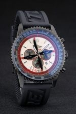 Breitling replica chrono acciaio navitimer pro-hunter caucciù orologio replica copia imitazione 4us154 - immagine 4