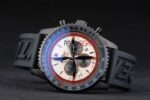 Breitling replica chrono acciaio navitimer pro-hunter caucciù orologio replica copia imitazione 4us154 - immagine 6