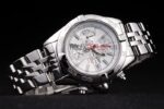 Breitling replica chrono acciaio white dial orologio replica copia imitazione 4us155 - immagine 5
