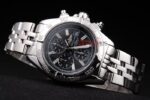Breitling replica chrono acciaio black dial orologio replica copia imitazione 4us156 - immagine 5