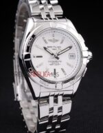 Breitling replica white dial acciaio orologio replica copia imitazione 4us157