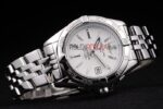 Breitling replica white dial acciaio orologio replica copia imitazione 4us157 - immagine 4