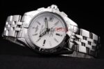 Breitling replica white dial acciaio orologio replica copia imitazione 4us157 - immagine 5