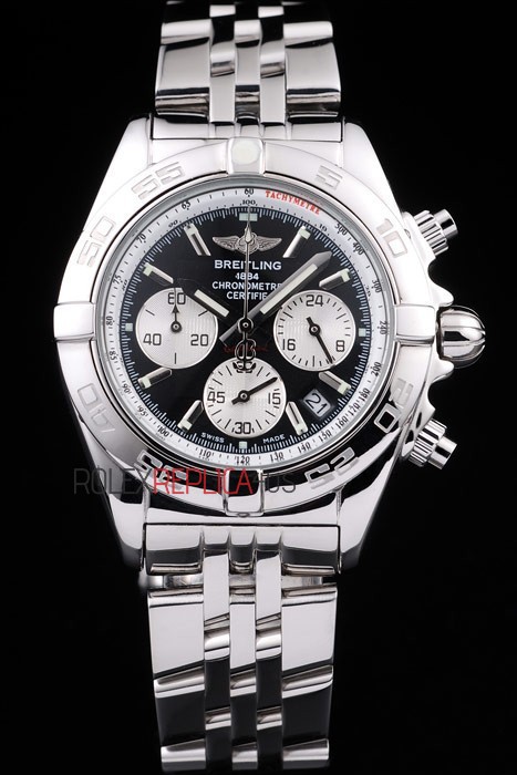virtuemart_product_1165rolex-replica-orologi-copia-imitazione-rolex-omega Breitling replica chrono acciaio black dial orologio replica copia imitazione 4us158 - immagine 1
