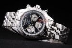Breitling replica chrono acciaio black dial orologio replica copia imitazione 4us158 - immagine 6