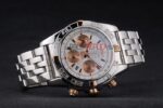 Breitling replica chrono acciaio panda dial orologio replica copia imitazione 4us159 - immagine 6