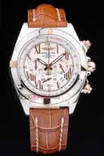 Breitling replica chrono acciaio white orologio replica copia imitazione 4us163