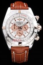 Breitling replica chrono acciaio white orologio replica copia imitazione 4us164 - immagine 3