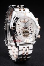 Breitling replica white dial acciaio rose gold orologio replica copia imitazione 4us165 - immagine 3