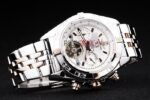 Breitling replica white dial acciaio rose gold orologio replica copia imitazione 4us165 - immagine 5