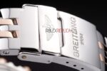 Breitling replica white dial roman acciaio rose gold orologio replica copia imitazione 4us166 - immagine 9