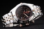 Breitling replica black dial acciaio rose gold orologio replica copia imitazione 4us167 - immagine 6
