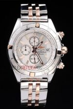 Breitling replica white dial acciaio rose gold orologio replica copia imitazione 4us168 - immagine 3
