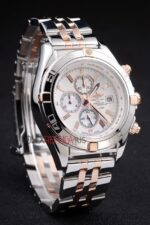 Breitling replica white dial acciaio rose gold orologio replica copia imitazione 4us168 - immagine 4
