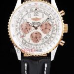 Breitling replica chrono navitimer white dial gold dial orologio replica copia imitazione 4us170