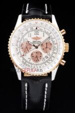 Breitling replica chrono navitimer white dial gold dial orologio replica copia imitazione 4us170