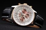 Breitling replica chrono navitimer white dial gold dial orologio replica copia imitazione 4us170 - immagine 6