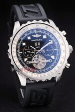 Breitling replica chrono acciaio navitimer strip rubber orologio replica copia imitazione 4us171 - immagine 4