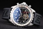 Breitling replica chrono acciaio navitimer strip rubber orologio replica copia imitazione 4us171 - immagine 6