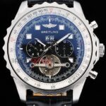 Breitling replica chrono acciaio navitimer black dial orologio replica copia imitazione 4us172