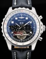 Breitling replica chrono acciaio navitimer black dial orologio replica copia imitazione 4us172