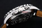 Breitling replica chrono acciaio navitimer black dial orologio replica copia imitazione 4us172 - immagine 8