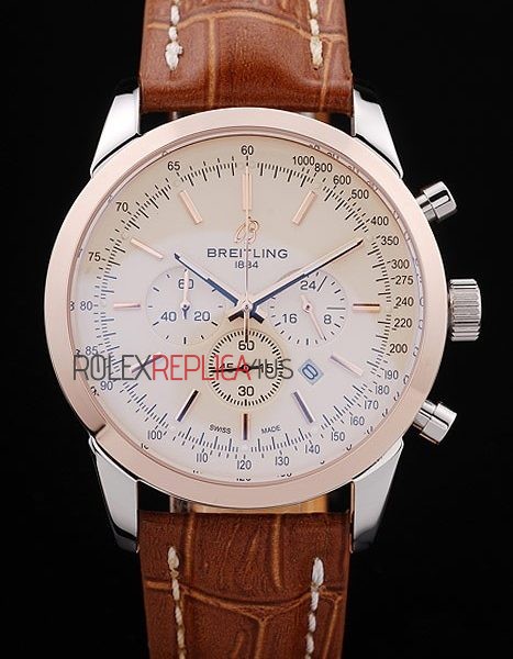 virtuemart_product_1351rolex-replica-orologi-copia-imitazione-rolex-omega Breitling replica chrono white dial rose gold orologio replica copia imitazione 4us173 - immagine 1