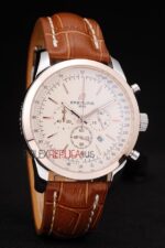 Breitling replica chrono  white dial rose gold orologio replica copia imitazione 4us173 - immagine 4