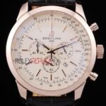 Breitling replica chrono white dial rose gold orologio replica copia imitazione 4us174