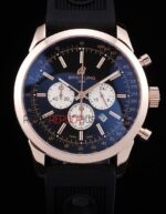Breitling replica chrono black dial rose gold orologio replica copia imitazione 4us175