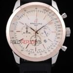 Breitling replica chrono white dial rose gold orologio replica copia imitazione 4us176