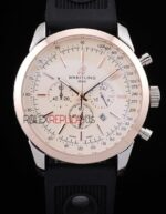 Breitling replica chrono white dial rose gold orologio replica copia imitazione 4us176