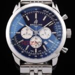 Breitling replica chrono acciaio blu dial orologio replica copia imitazione 4us177
