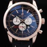 Breitling replica chrono blue dial rose gold orologio replica copia imitazione 4us178