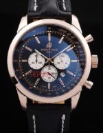 Breitling replica chrono blue dial rose gold orologio replica copia imitazione 4us178
