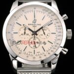 Breitling replica chrono acciaio argentèè dial orologio replica copia imitazione 4us180