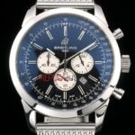 Breitling replica chrono acciaio blue dial orologio replica copia imitazione 4us181