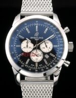 Breitling replica chrono acciaio blue dial orologio replica copia imitazione 4us181